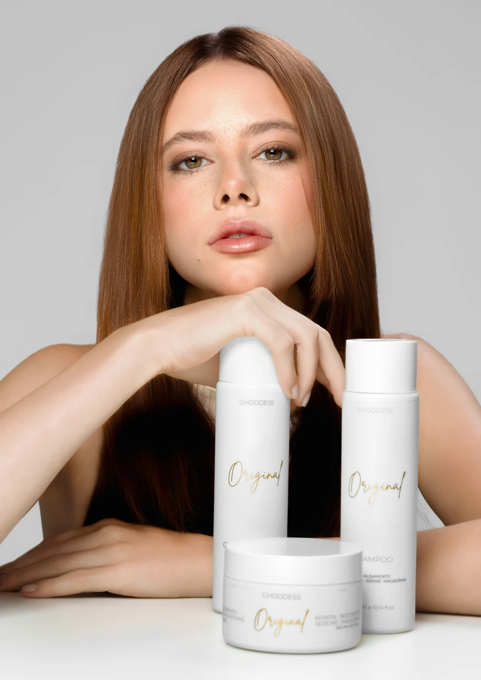 Modelo apresentando produtos profissionais Ghoodess Original